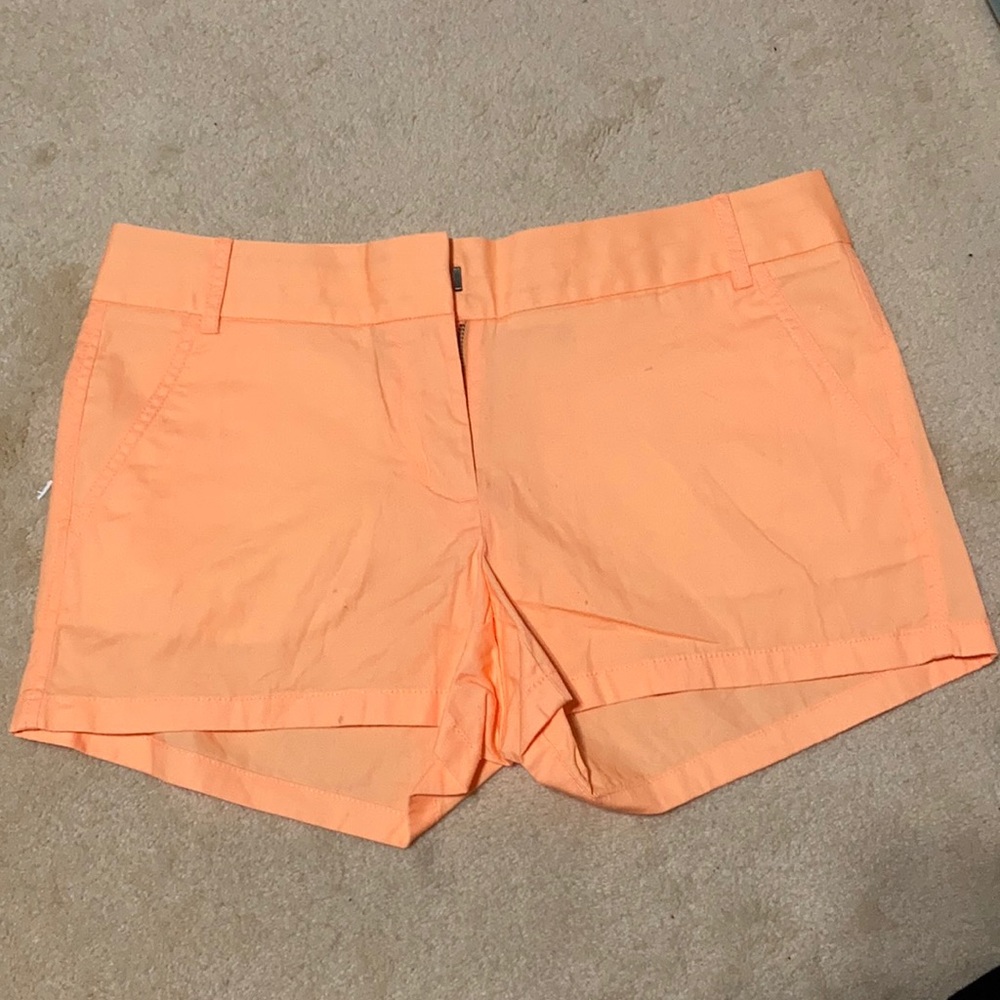 J Crew orange shorts size 4